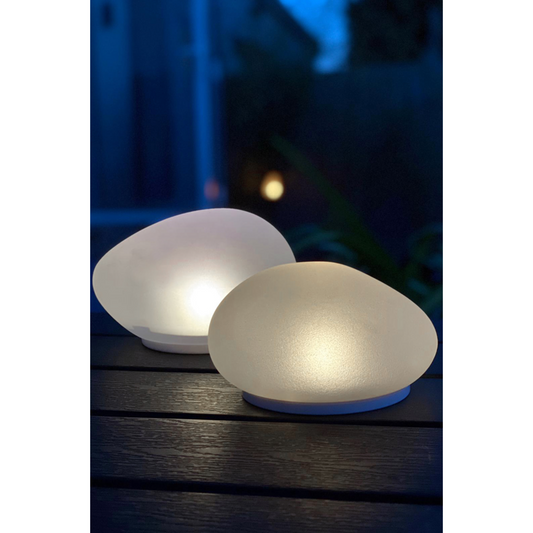Solar Garden Pebble | Solar Glass Stones | Lumina Of London