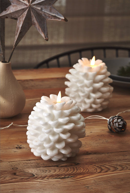 LED Pinecone Candle